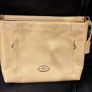 Coach Pale Yellow Purse